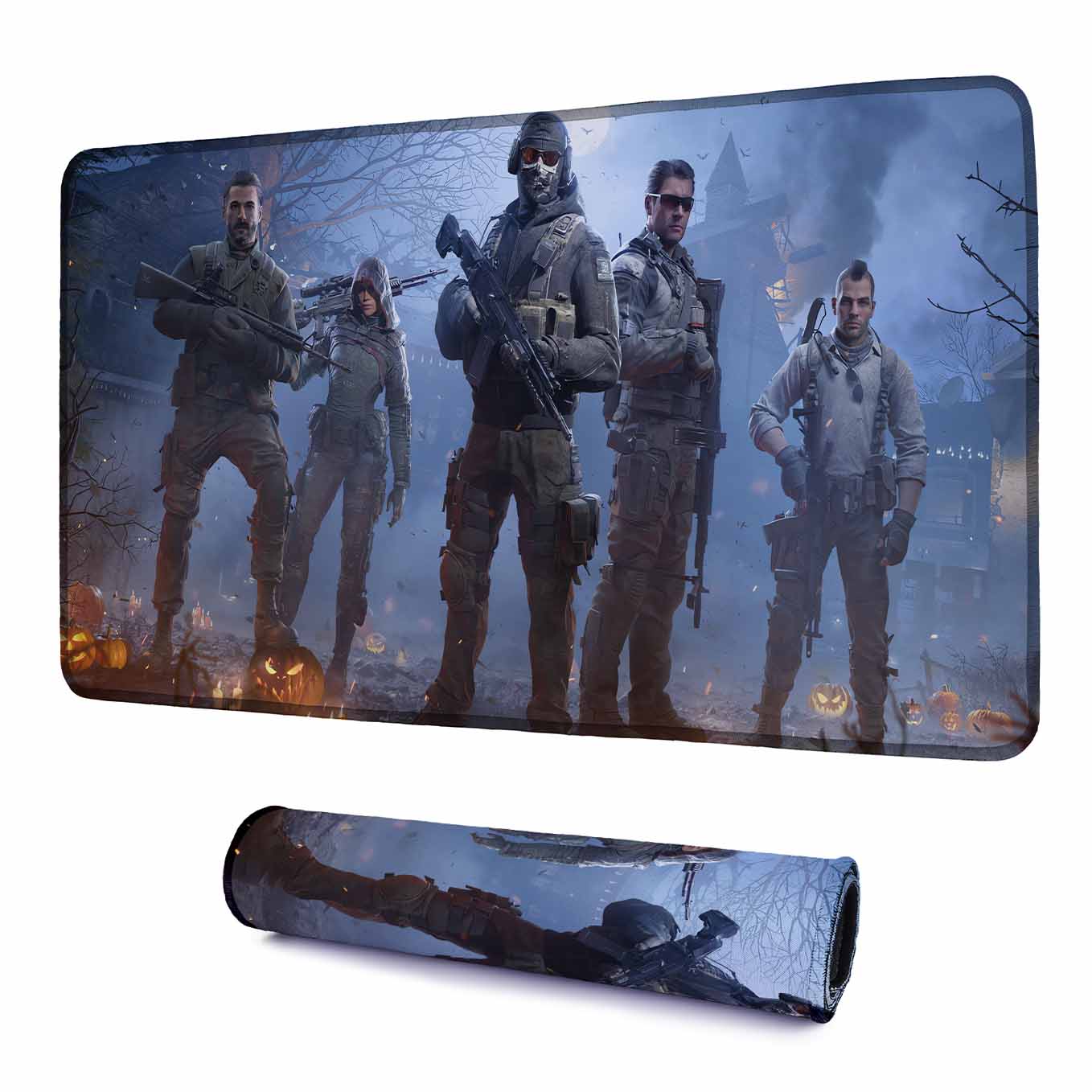 Call of Duty Action Franchise Art Mouse Pad - 23.6 x 11 Inches Desk Pad - Gaming and Workstation Mat for Shooting Games Fans - Non-Slip Rubber Base - Smooth Surface for Precise Control