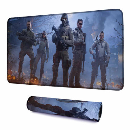 Call of Duty Action Franchise Art Mouse Pad - 23.6 x 11 Inches Desk Pad - Gaming and Workstation Mat for Shooting Games Fans - Non-Slip Rubber Base - Smooth Surface for Precise Control