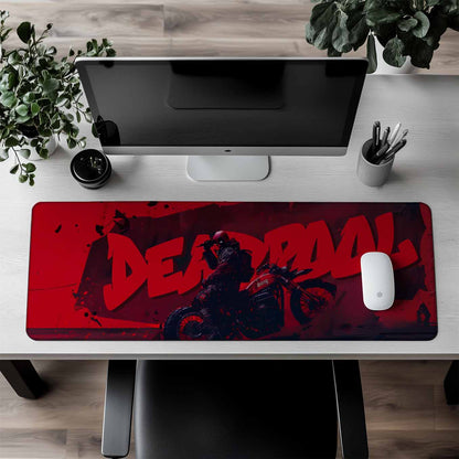 Deadpool XXXL Deskpad – 36x14 Inches Extra Large Mouse Pad with Non-Slip Rubber base, Stitched Edges, Waterproof Surface – Ideal for Gaming and Office Desk