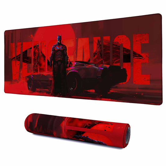 Batman Vengeance XXXL Deskpad – 36x14 Inches Extra Large Mouse Pad with Non-Slip Rubber base, Stitched Edges, Waterproof Surface – Ideal for Gaming and Office Desk