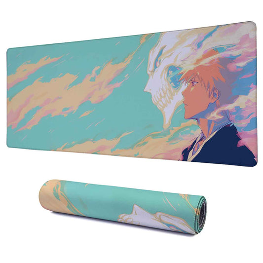 Bleach Ichigo Hollow XXXL Deskpad – 36x14 Inches Extra Large Mouse Pad with Non-Slip Rubber base, Stitched Edges, Waterproof Surface – Ideal for Gaming and Office Desk