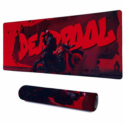 Deadpool XXXL Deskpad – 36x14 Inches Extra Large Mouse Pad with Non-Slip Rubber base, Stitched Edges, Waterproof Surface – Ideal for Gaming and Office Desk