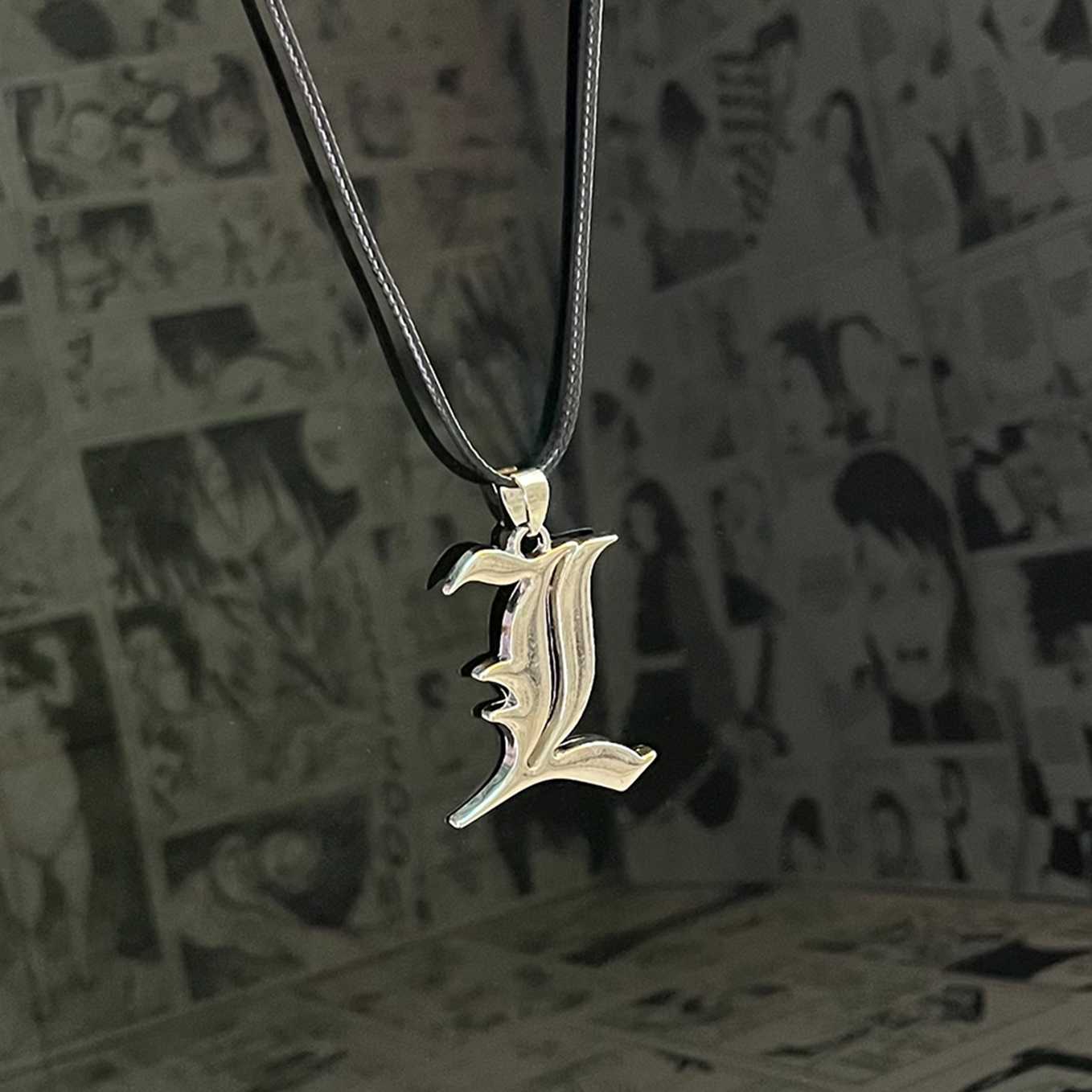 Death Note anime L Lawliet Pendant (3.5 cm long 3 cm wide) - SoulAbiti