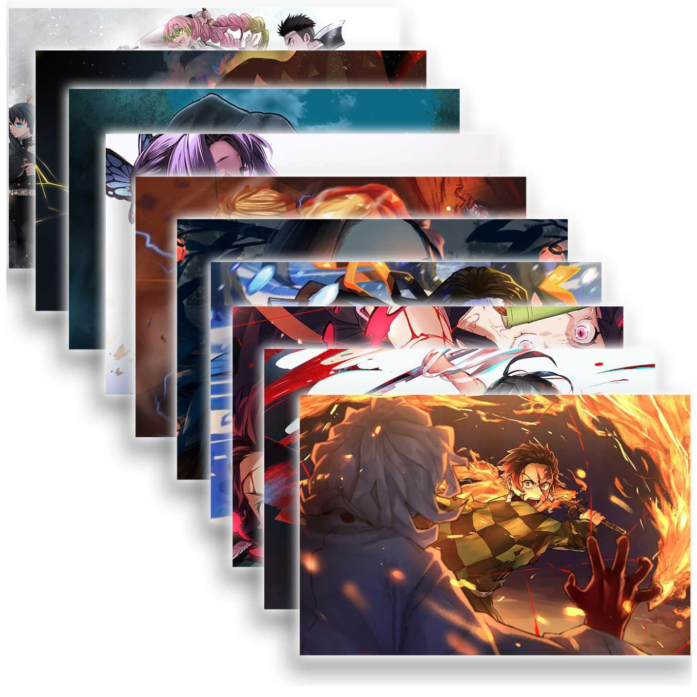 Demon Slayer unwavering resolve Set of 10 Anime posters 12x18 inches - SoulAbiti