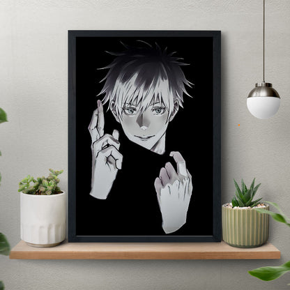 Jujutsu Kaisen Gojo Satoru Limitless Domain Expansion Poster Art Framed 13x19-Inch - SoulAbiti