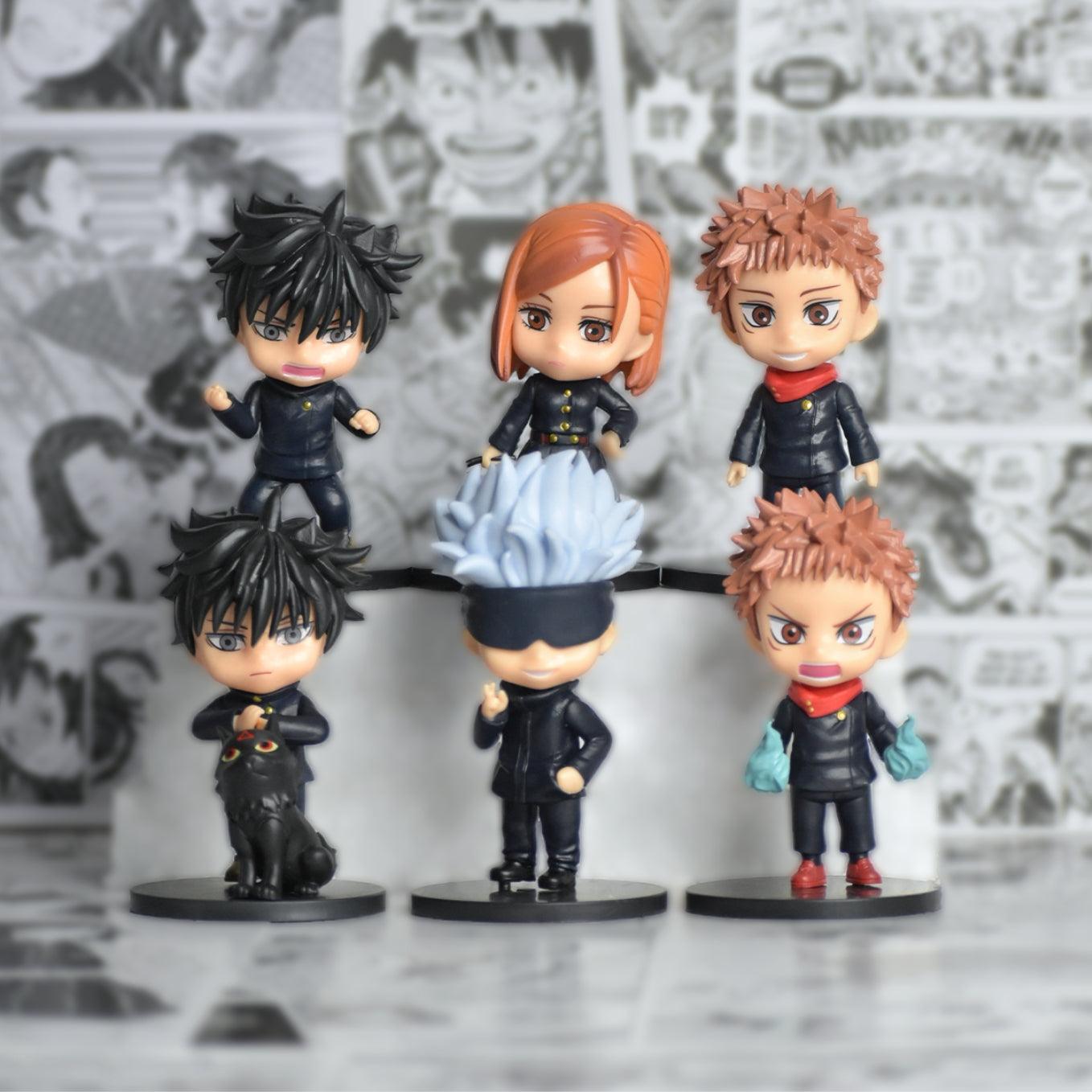 Jujutsu Kaisen Set of 6 Action Figures - Itadori Yuji, Gojo Satoru, Kugisaki Nobara, Megumi Fushiguro, - SoulAbiti