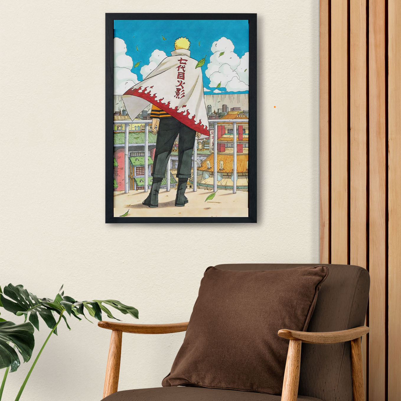 Naruto 7 Hokage Poster art framed 13x19-Inch - SoulAbiti