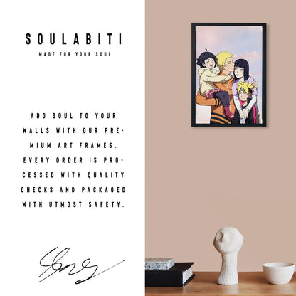 Naruto family Poster framed 13x19-Inch - SoulAbiti