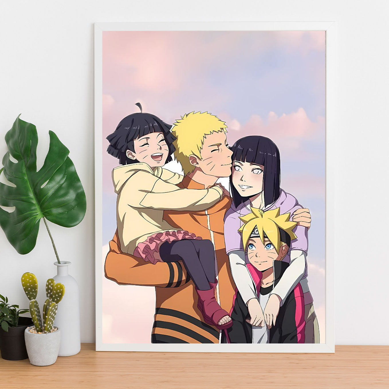 Naruto family Poster framed 13x19-Inch - SoulAbiti