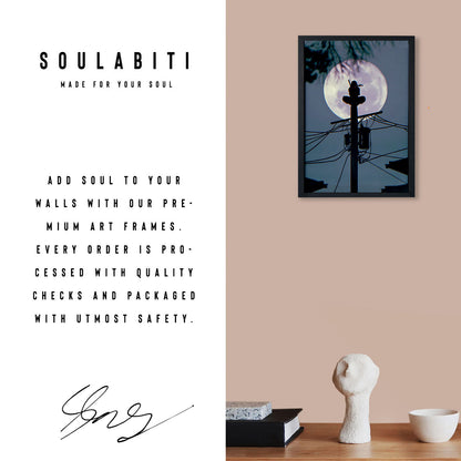 Naruto Itachi Moonlight Poster art framed 13x19-Inch - SoulAbiti