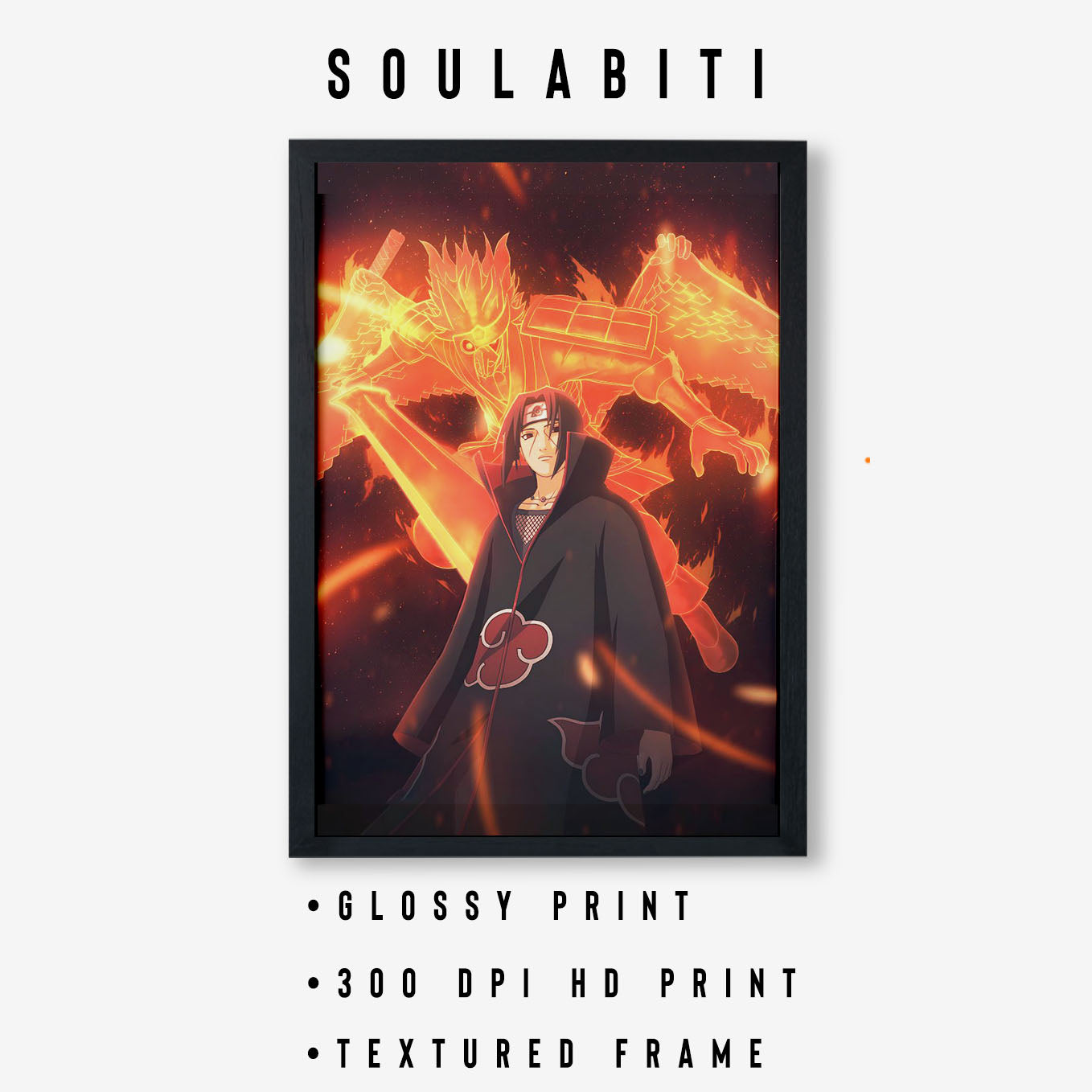 Naruto Itachi's Susanoo Poster art framed 13x19-Inch - SoulAbiti