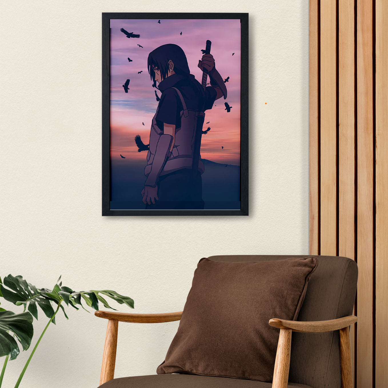 Naruto Itachi Stand On His Promise Poster art framed 13x19-Inch - SoulAbiti