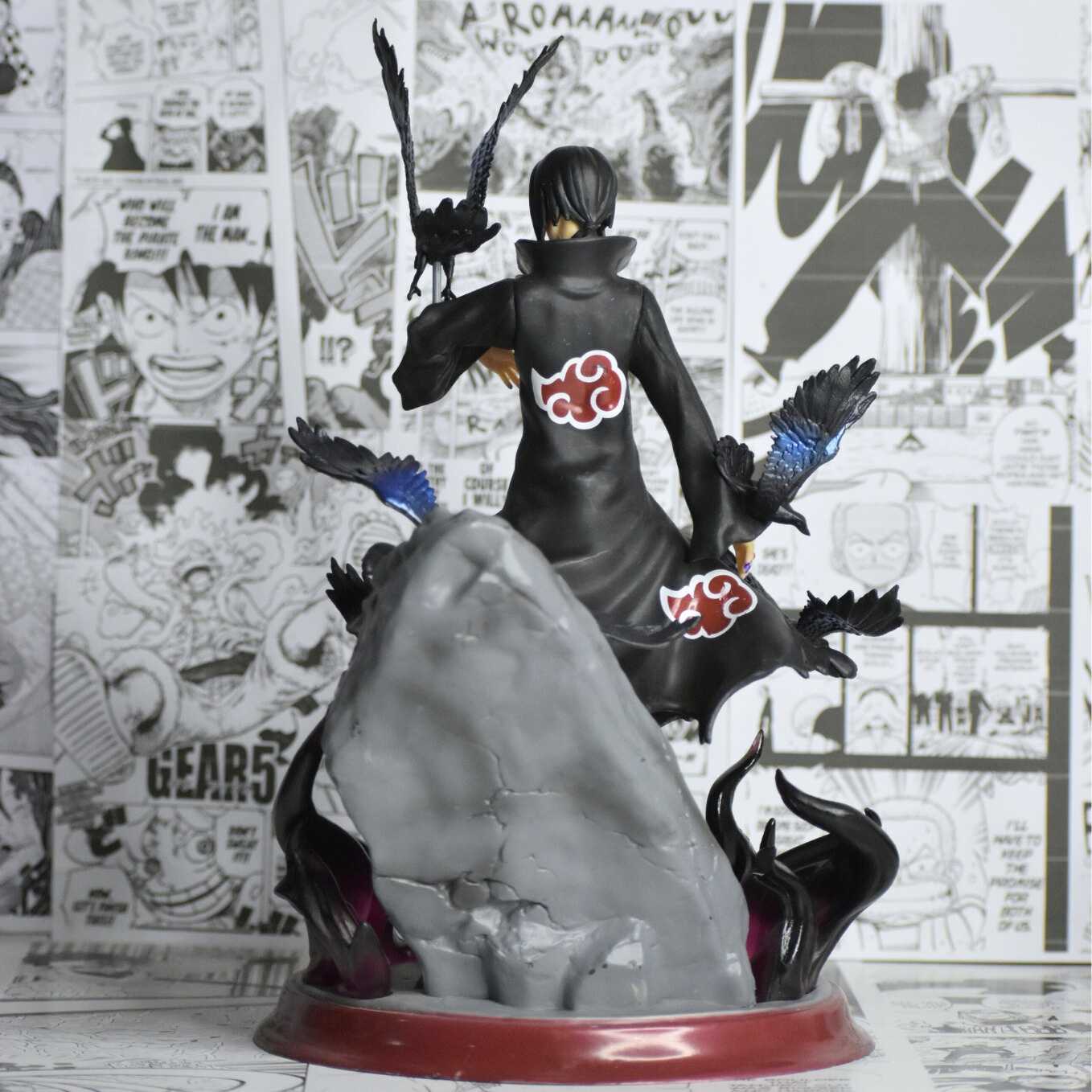 Naruto Itachi Uchiha Akatsuki crows Action Figures 27 cm Tall Large - SoulAbiti