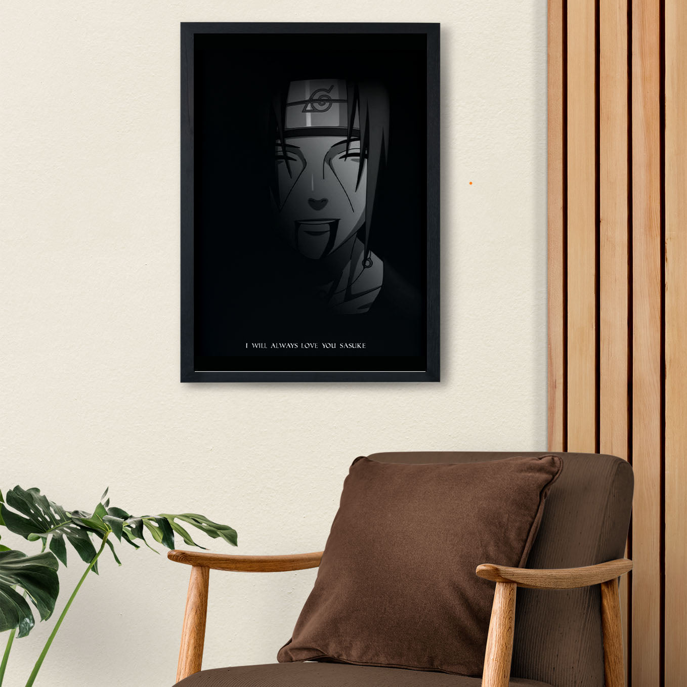 Naruto Last Words Of Itachi Poster art framed 13x19-Inch - SoulAbiti