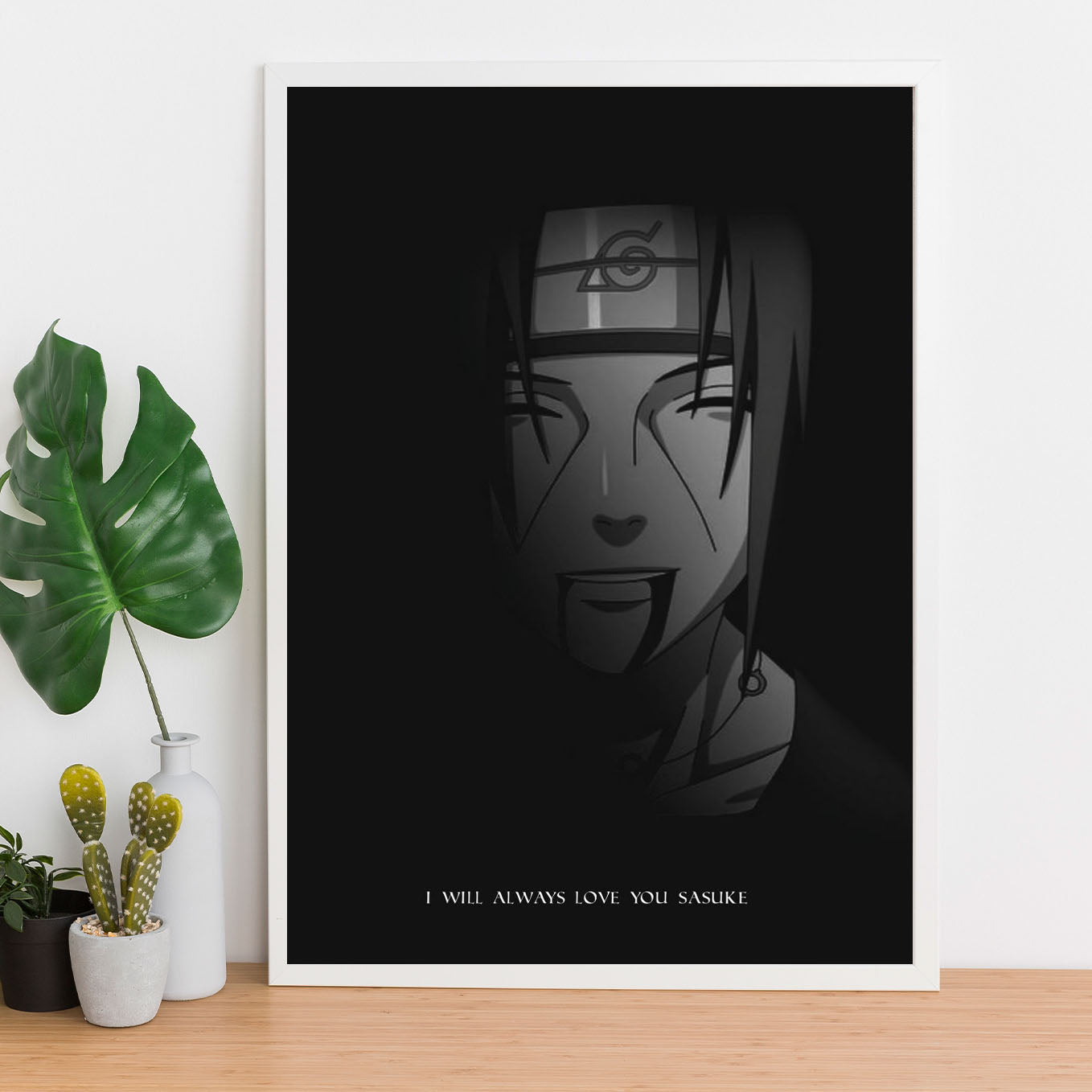 Naruto Last Words Of Itachi Poster art framed 13x19-Inch - SoulAbiti