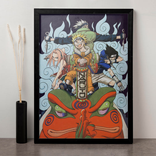 Naruto Team Poster framed 13x19-Inch - SoulAbiti