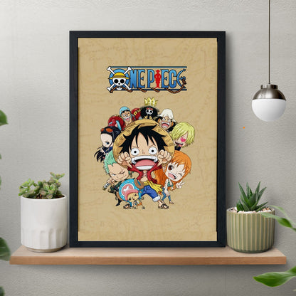 One Piece Cute avatars Poster Art Framed 13x19-Inch - SoulAbiti