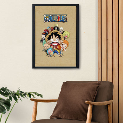 One Piece Cute avatars Poster Art Framed 13x19-Inch - SoulAbiti