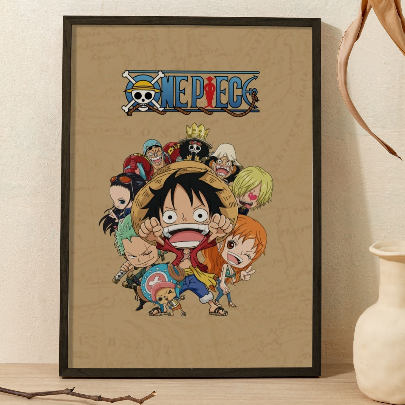 One Piece Cute avatars Poster Art Framed 13x19-Inch - SoulAbiti