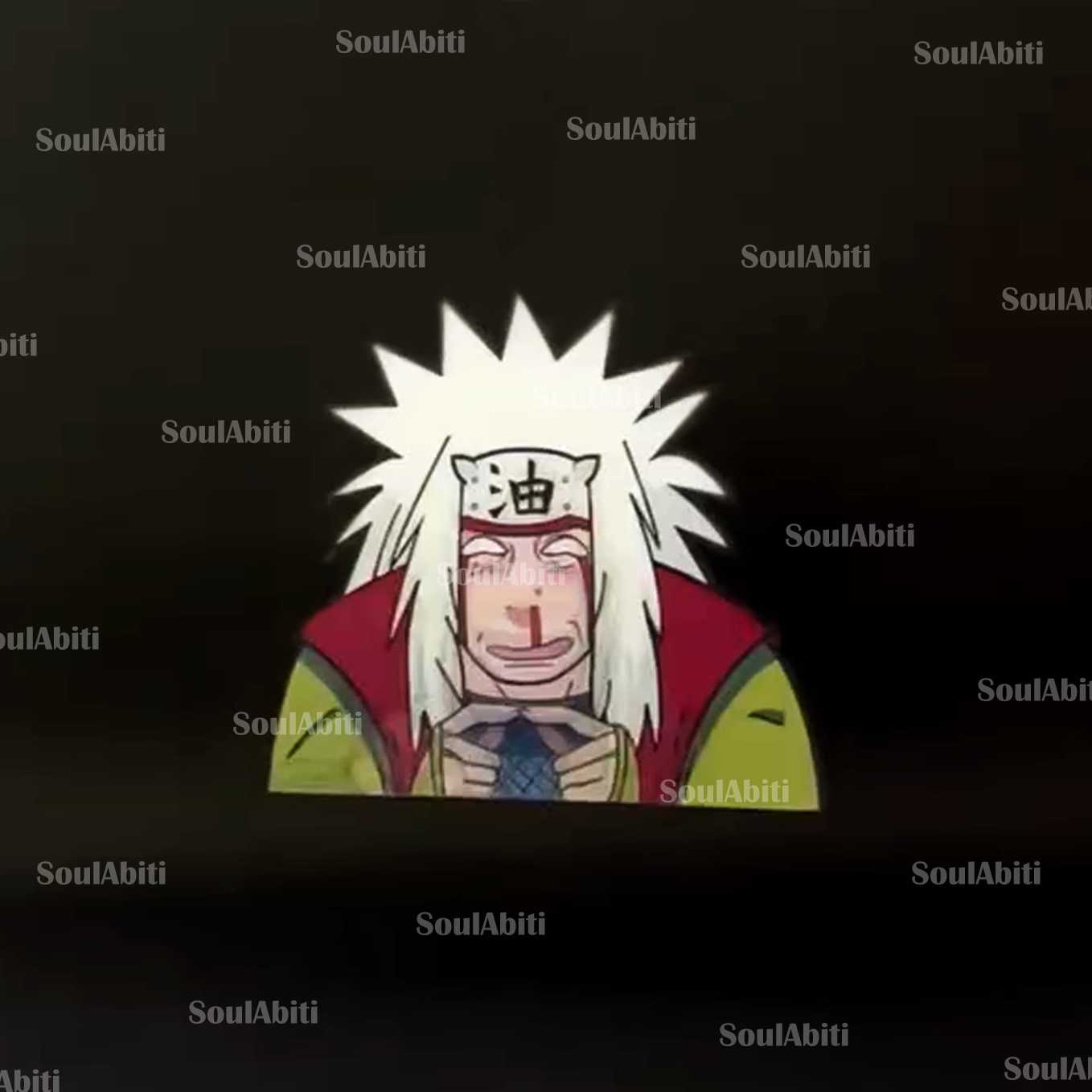 SoulAbiti Naruto Jiraya sensei 3 in 1 Lenticular sticker ( 3d Sticker ) Ideal for decoration of Mobile cover, Laptop, books, water bottle - SoulAbiti