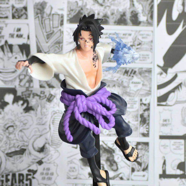 Download Chidori Sasuke Fighting Stance Wallpaper | Wallpapers.com