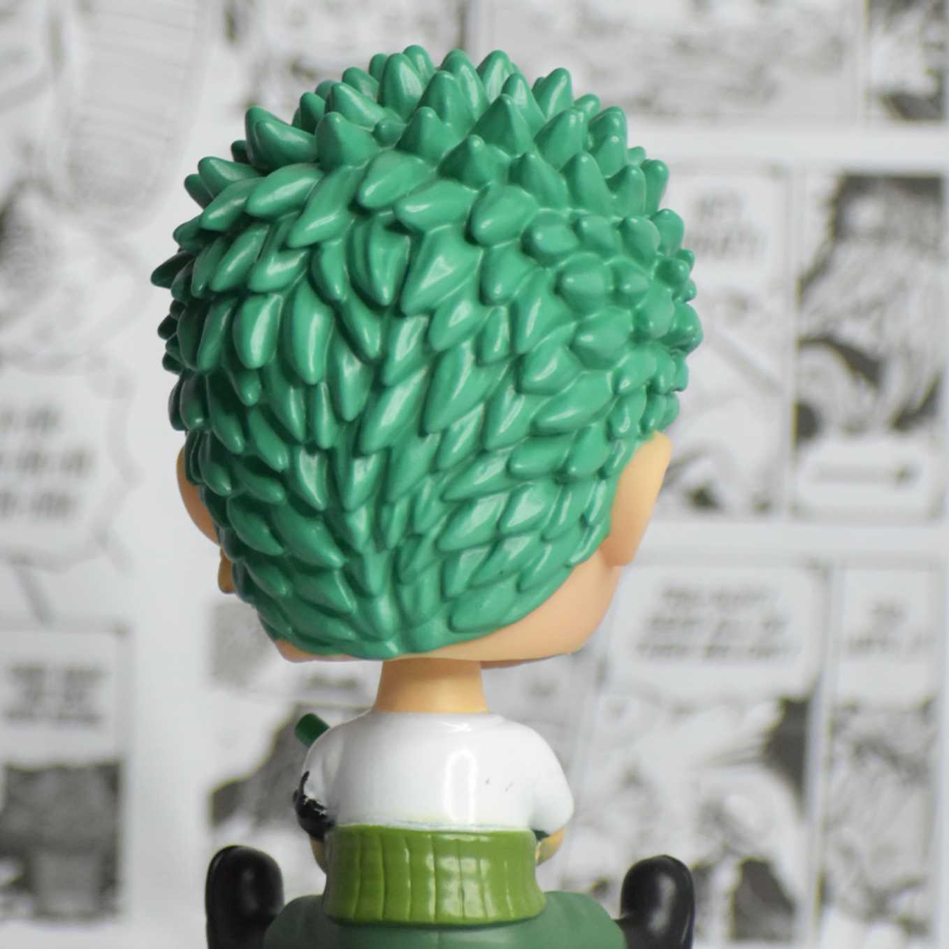 SoulAbiti One Piece bobblehead Roronoa Zoro of Straw hat Pirates (Mobile Holder, Car Dashboard décor, Table décor) - SoulAbiti