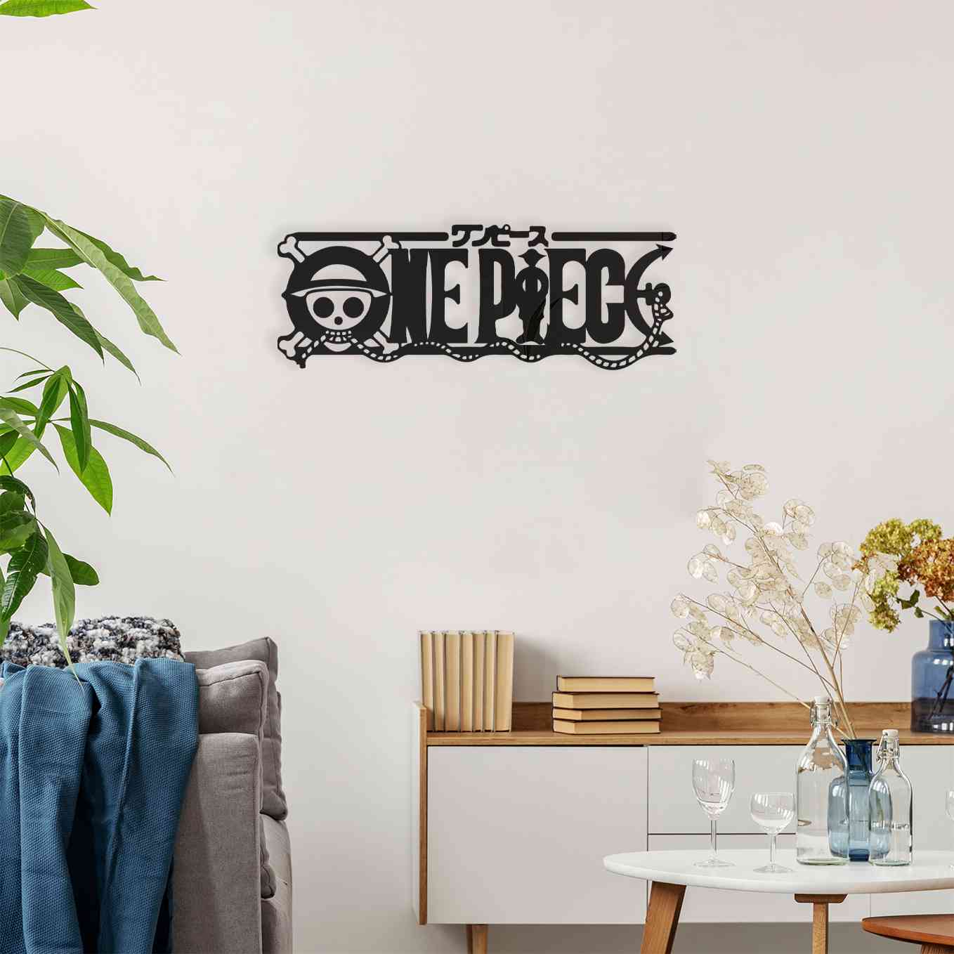 SoulAbiti One Piece glossy Acrylic Wall decor (18.5 x 6.5 inches, 47cm x 16.5cm) Comes with double sided tape - SoulAbiti