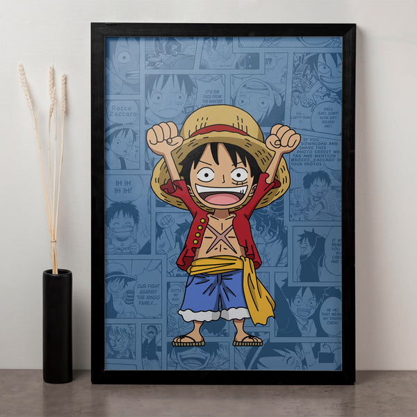 Wall Art Print Luffy the straw hat, Gifts & Merchandise