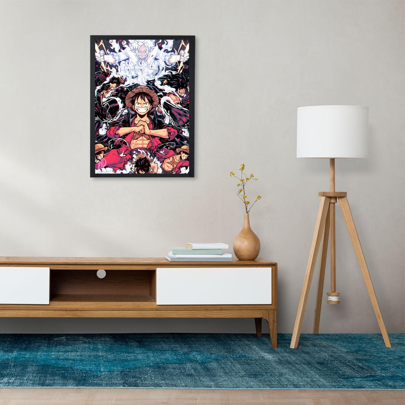 Offo One Piece Anime Wanted 3D Poster 3D Wall Art Poster for Anime Fans  Perfect for decorating bedrooms living rooms and other spaces Without  Frame One Piece 3D Poster  E 