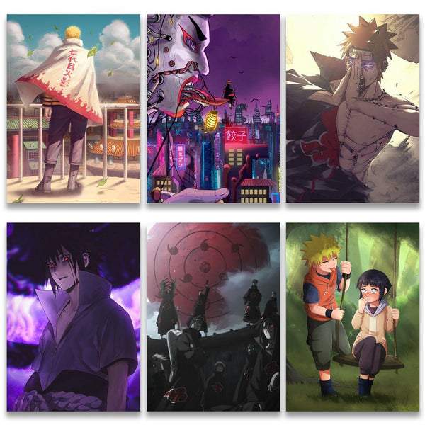 KARTMEN Naruto Posters Anime Poster Art Prints for Home Wall Decor, Set of  9 PCS, 12